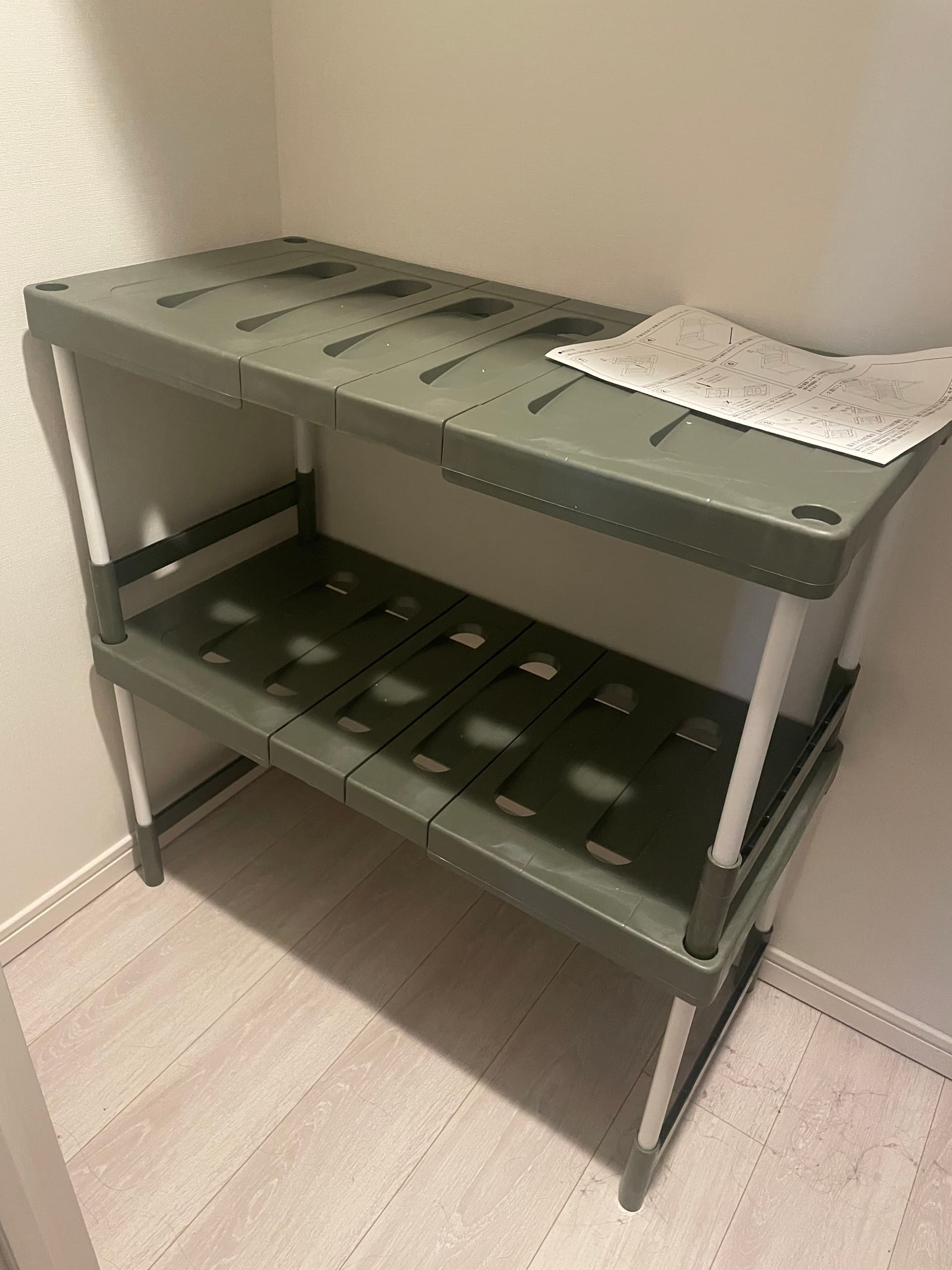 A storage shelf for your closet.